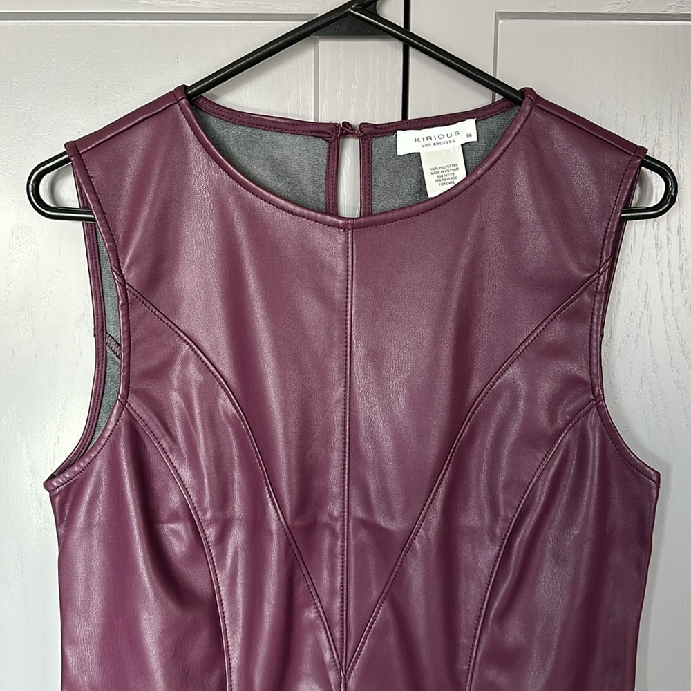 New leather mini dress - Picture 4 of 5